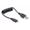 Gembird Cabo USB 2.0 USB-A para Micro-USB-B 0,6m Preto em Espiral