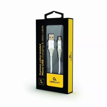 GEMBIRD Cabo USB 2.0 para Micro-USB 1m preto/branco