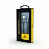 Cabo Gembird USB-A para Lightning, espiral metálico premium, 1m, cinzento metálico