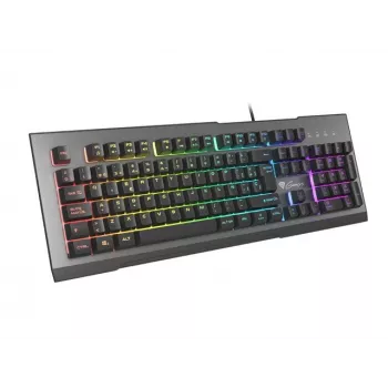 Teclado gaming GENESIS Rhod 500 RGB - membrana, QWERTY espanhol, preto/cinzento