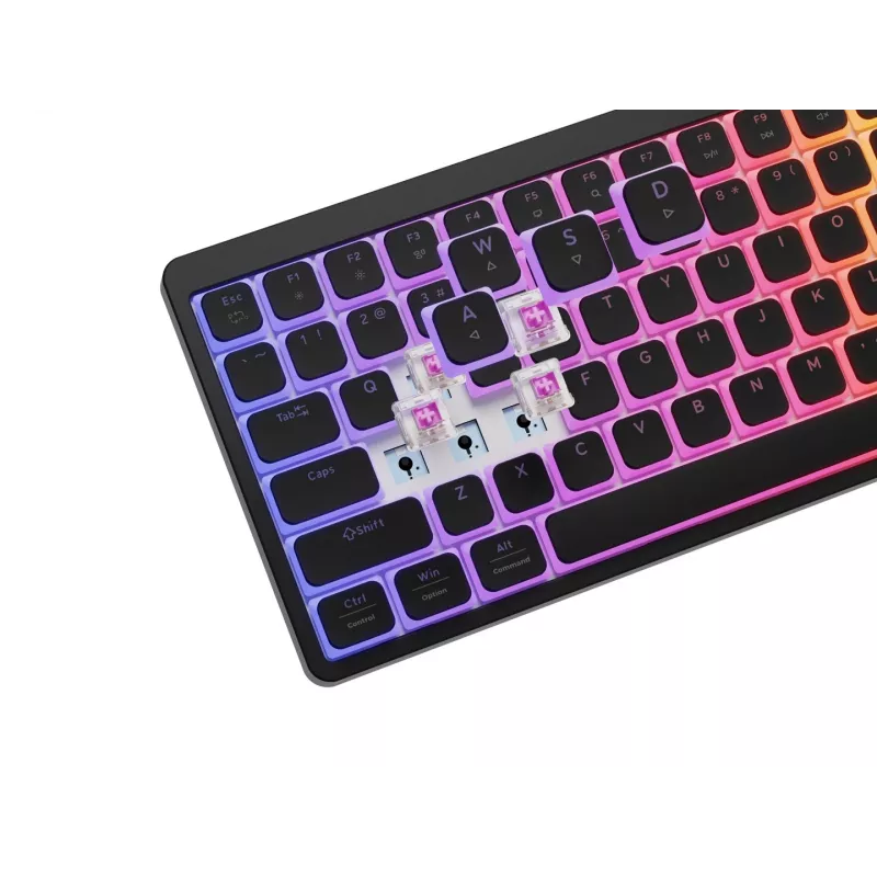 Teclado gaming mecânico GENESIS Thor 430 TKL com iluminação RGB layout US preto
