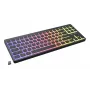 Teclado gaming mecânico sem fios GENESIS Thor 430 TKL, switches Outemu Red, iluminação RGB, modo triplo (USB-C/2.4GHz/Bluetooth), QWERTY inglês dos EUA, preto