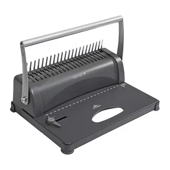 Genie CB 850 Máquina de encadernação manual Comb, 350 folhas, Preto