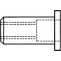 GESIPA Porca rebitada M10 x 12 x 17,5 mm Aço zincado cabeça chata, amplitude de fixação 0,25–3,5 mm, pack de 100 (1433709)