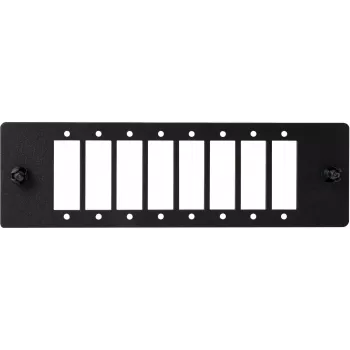 GETFORT 38863 Módulo adaptador de fibra ótica SC duplex para patch panels, 6 portas, 12 fibras, preto