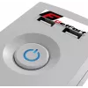 Régua de tomadas com proteção contra sobretensões GETFORT 5 tomadas com 2 portas de carregamento USB, cabo de 5 m, cinzento