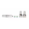 GETFORT 58459 Cat.6 UTP keystone jack RJ45 sem ferramentas, branco