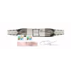 GETFORT 58459 Cat.6 UTP keystone jack RJ45 sem ferramentas, branco