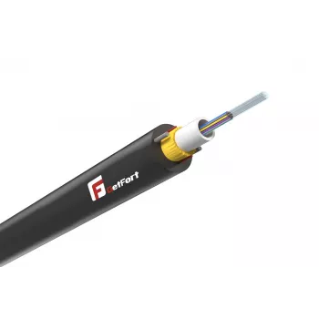 GETFORT ARAMID 12J Cabo de distribuição interior/exterior de fibra ótica monomodo OS2 de 12 fibras, 1m, LSZH, amarelo