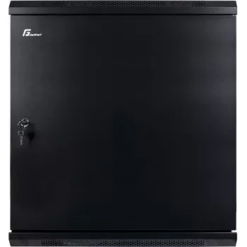 Armário rack de parede GETFORT CALI 12U 19 polegadas 600x450 mm porta de aço preta