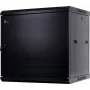 Armário rack de parede GETFORT CALI 12U 19 polegadas 600x450 mm porta de aço preta