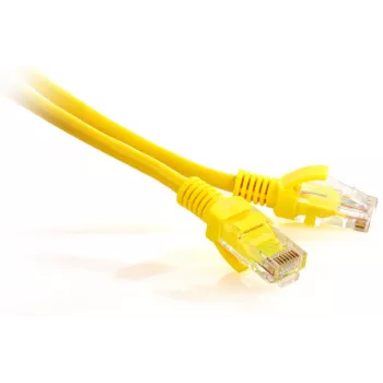 Cabo Patch GETFORT Cat.5e UTP 0,25 m amarelo