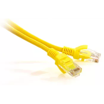 Cabo de rede GETFORT Cat.5e UTP 5m amarelo RJ45 Gigabit Ethernet