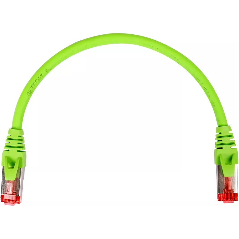 GETFORT Cabo de rede Cat.6A S/FTP LSOH 0,25 m verde