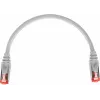 GETFORT Cabo de rede Cat.6A S/FTP LSOH 0,25 m cinzento