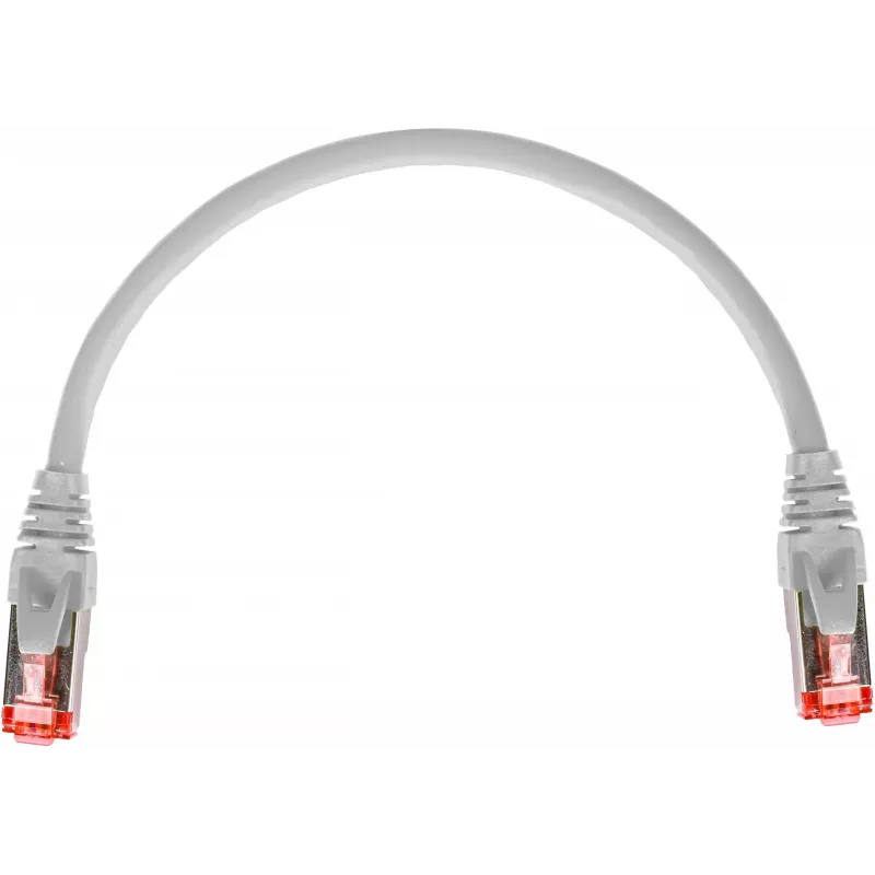 GETFORT Cabo de rede Cat.6A S/FTP LSOH 0,25 m cinzento