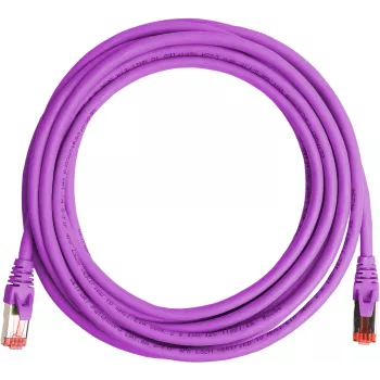GETFORT cabo de rede Cat.6A S/FTP LSOH 5m roxo