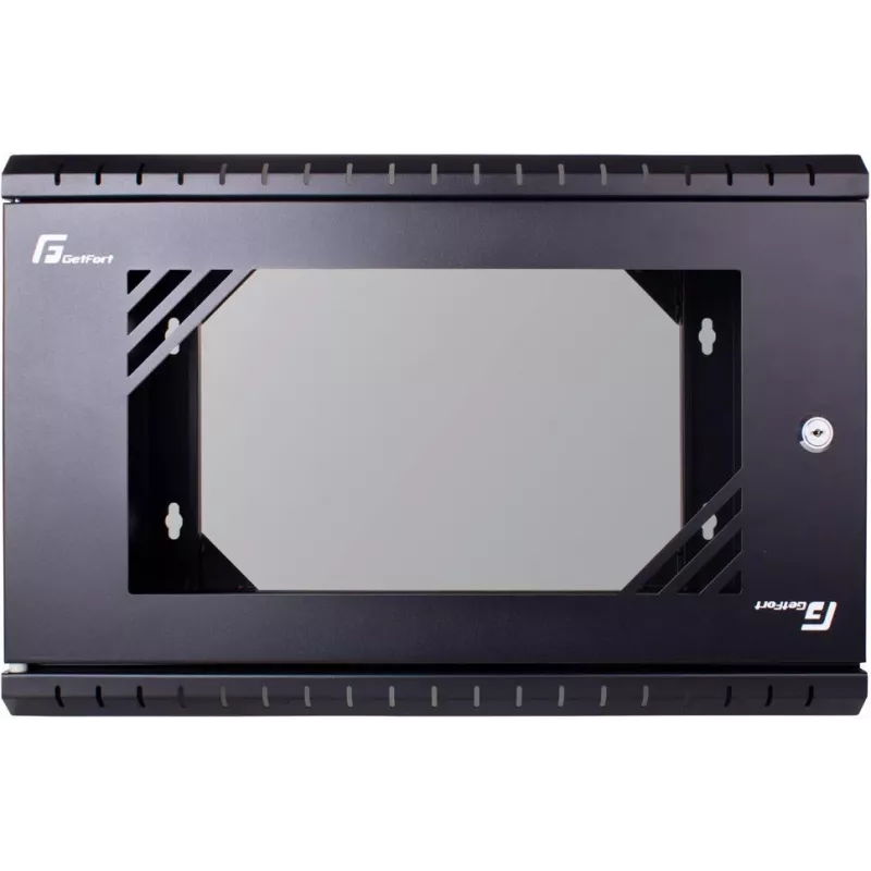 Armário rack de parede GETFORT ECO v3 19 polegadas 6U, 520x340mm, preto (WGF064-53E-WGBv3)