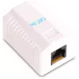Módulo RJ45 blindado de superfície GETFORT GF-1G5EFTP Cat.5e, branco
