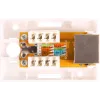 GETFORT GF-1G6FTP Tomada RJ45 blindada de superfície Cat.6, 1 porta, branca