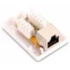 GETFORT GF-1G6FTP Tomada RJ45 blindada de superfície Cat.6, 1 porta, branca