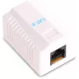 GETFORT GF-1G6FTP Tomada RJ45 blindada de superfície Cat.6, 1 porta, branca