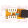 GETFORT GF-1G6UTP Tomada de rede RJ45 Cat.6 UTP de superfície, Branco