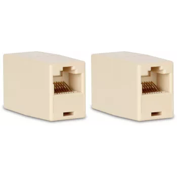 Acoplador em linha GETFORT GF-2G5E-BL-UTP RJ45 Cat.5e fêmea-fêmea UTP cinzento-claro