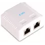 GETFORT GF-2G6UTP Tomada de rede RJ45 Cat.6 UTP de 2 portas de superfície, Branco