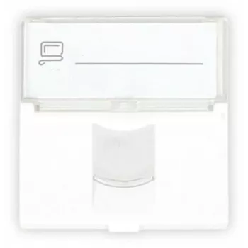 Módulo de dados GETFORT GF-2MOD-1G 2 módulos RJ45 45x45 mm Cat.6 UTP branco