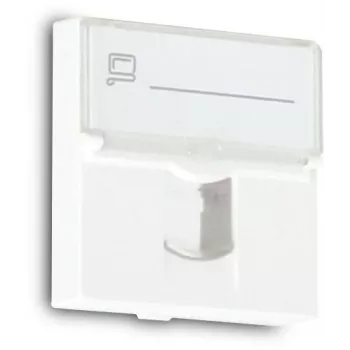 Módulo de dados GETFORT GF-2MOD-1G 2 módulos RJ45 45x45 mm Cat.6 UTP branco