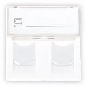 GETFORT GF-2MOD-2G módulo de rede Mosaic 2 portas RJ45 Cat.5e, 45x45mm, branco