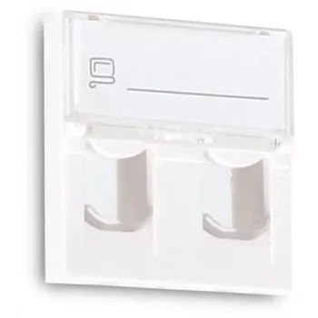 GETFORT GF-2MOD-2G módulo de rede Mosaic 2 portas RJ45 Cat.5e, 45x45mm, branco