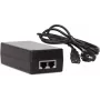 GETFORT GF-48D1000 Adaptador injetor PoE passivo 48W, 100-240V AC para 48V DC, 10/100 Mbps, 2x RJ45, compatível IEEE 802.3af/at