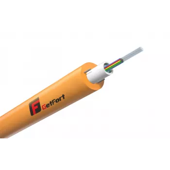GETFORT GF-DAC-2J Cabo de fibra ótica para enterramento direto exterior 1m, 2 fibras, monomodo OS2, bainha PE resistente a UV, proteção contra roedores