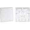 GETFORT GF-FO2P Caixa de terminação ótica FTTH com adaptadores SC/APC e LC/APC, caixa de parede de 2 portas, monomodo, branco