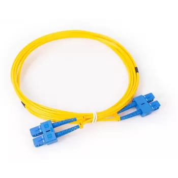 GETFORT GF-SUSUD2 Cabo de fibra ótica monomodo duplex SC/UPC para SC/UPC, 2 m, amarelo