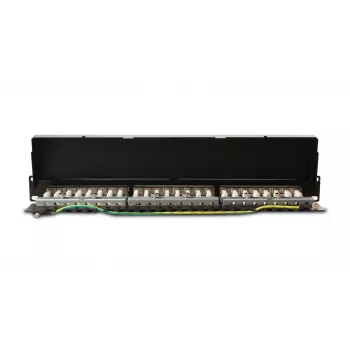 GETFORT PGF-6FTP24-B6 patch panel FTP Cat.6 24 portas 19 polegadas 1U preto