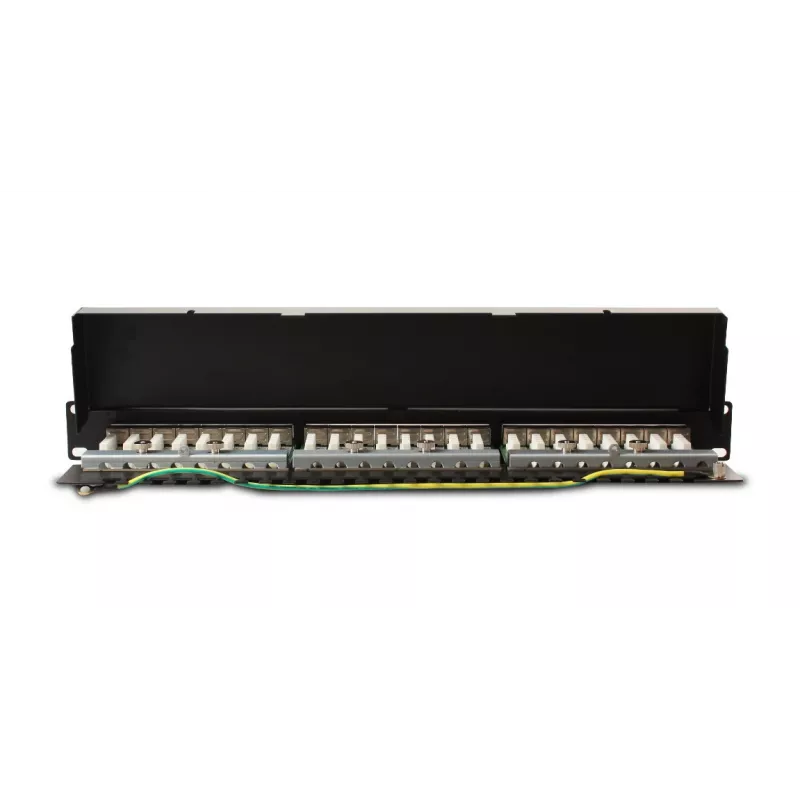 GETFORT PGF-6FTP24-B6 patch panel FTP Cat.6 24 portas 19 polegadas 1U preto