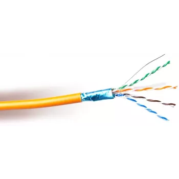 GETFORT Cabo de rede Premium Cat.6 F/UTP LSOH, 1m, cinzento