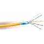 GETFORT Cabo de rede Premium Cat.6 F/UTP LSOH, 1m, cinzento