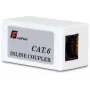 Acoplador em linha RJ45 Cat.6 UTP GETFORT fêmea-fêmea preto