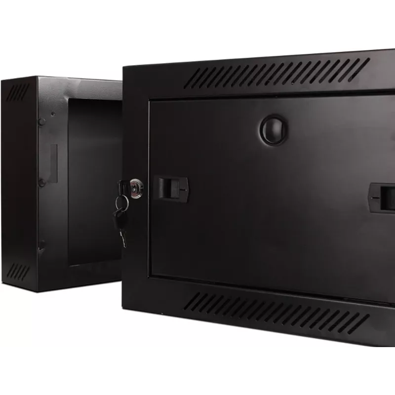 Armário de parede GETFORT WGF04-65EH-DGB 19 polegadas 4U, secção dupla, 600x550 mm, preto