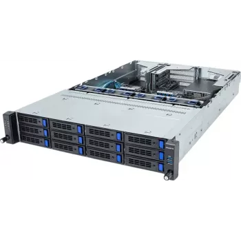 Giga Computing GigaByte R263-S30-AAH2 Barebone servidor rackmount 2U, 12x baías hot-swap 3,5 polegadas/2,5 polegadas, 2x 1300W PSU redundante, Intel C236, LGA 1151