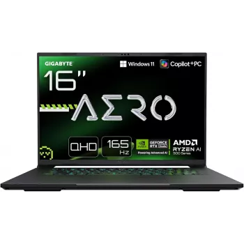 Gigabyte Aero X16 2WHA3DEC65AP 16.0 polegadas WQXGA Ryzen 9 32GB RAM SSD portátil (recondicionado)