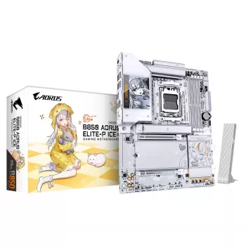 Placa-mãe GIGABYTE B850 AORUS ELITE-P ICE AM5 ATX, 4xDDR5, PCIe 5.0, 2.5GbE, Wi-Fi 6E, branco