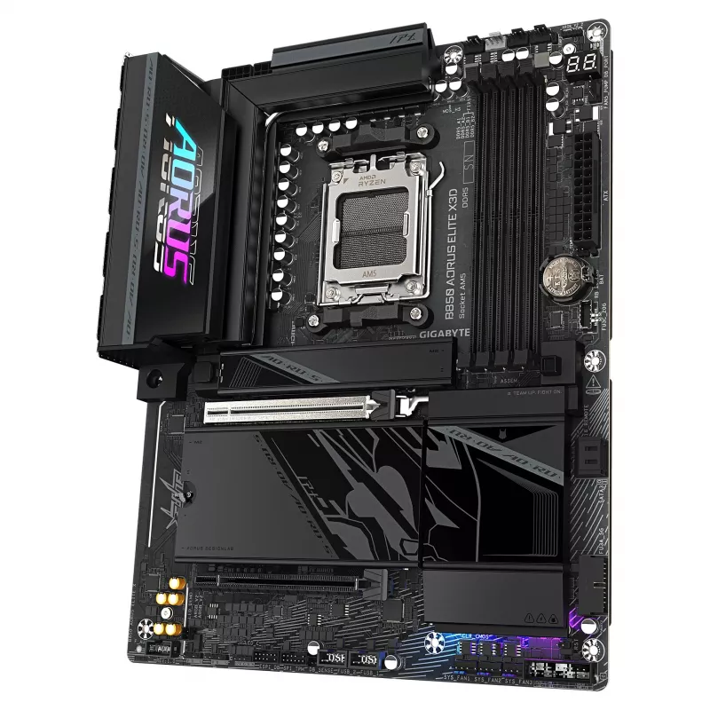 GIGABYTE B850 AORUS ELITE X3D AM5 Placa-mãe ATX, DDR5, 4xDIMM, HDMI, 2.5GbE, Wi-Fi 6E