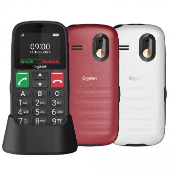 Gigaset GL30 Black | Telemóvel dual-SIM com botão de chamada de emergência SOS