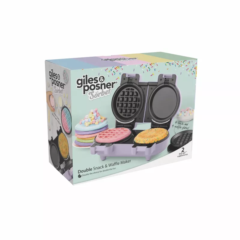 Giles & Posner EK5923GSPPVDE máquina dupla de snacks e waffles