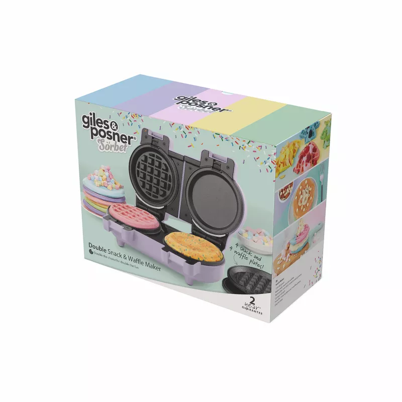 Giles & Posner EK5923GSPPVDE máquina dupla de snacks e waffles